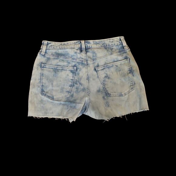 Universal Threads cutoff shorts high rise midi size 8 Y2K two tone Summer preppy - Picture 2 of 4